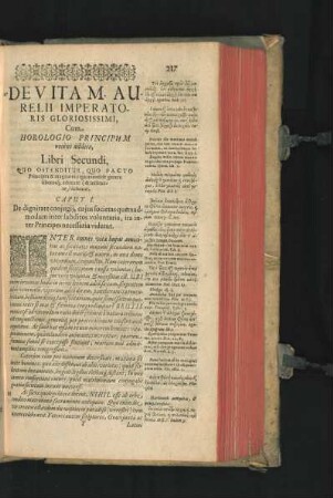 ... Libri Secundi, Quo Ostenditur, Quo Pacto Principes & magnates erga uxores se gerere liberosque educare ( & instituere ) debeant.