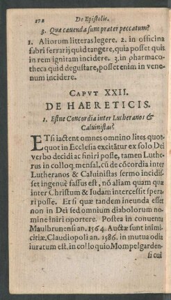 Caput XXII. De Haereticis.
