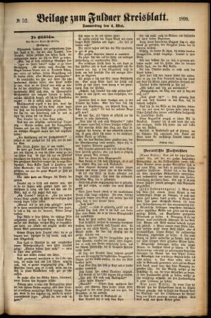 Zweite Ausgabe vom Donnerstag, den 04. Mai 1899.