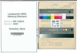 Entnazifizierung Maria Kranefoer , geb. 21.01.1913 ()