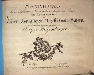 Sammlung der vorzüglichsten Musikstücke aus den neuesten Opern : fürs Clavier übersetzt, 6