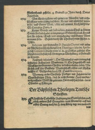 Der Bäpstischen Theologen Teutsche Schrifften.