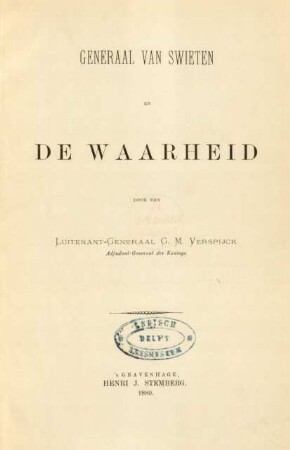 Generaal van Swieten en de waarheid