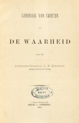 Generaal van Swieten en de waarheid