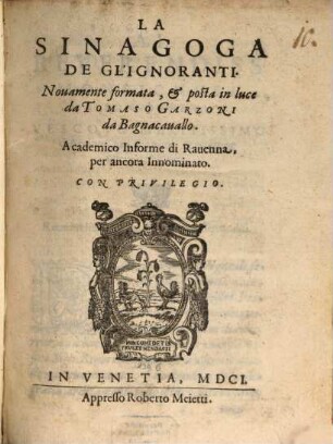 La sinagoga degl'ignoranti
