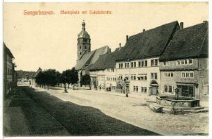 Sangerhausen. Marktplatz mit Jakobikirche