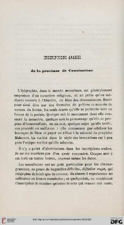 Inscriptions arabes de la province de Constantine