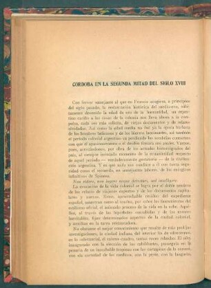 Córdoba en la segunda mitad del siglo XVIII