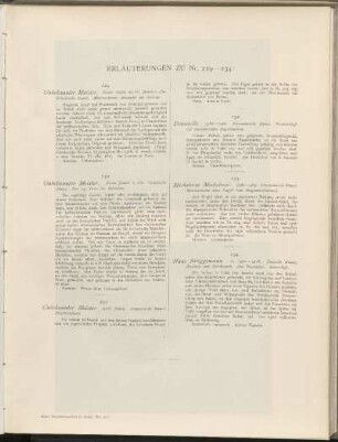 Erläuterungen zu Nr. 229 - 234: