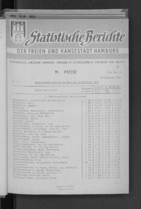 Einzelhandelspreise in Hamburg im Februar 1956 : Lfd. Nr. 4