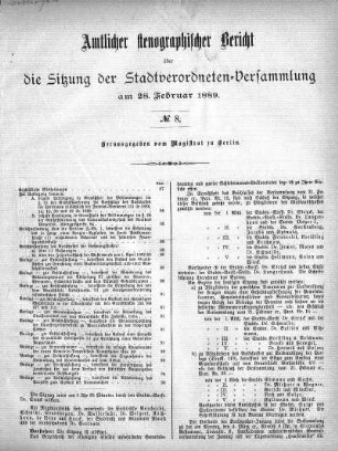 No. 8, 28. Februar 1889