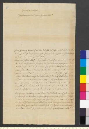 Brief von Hundeshagen, Helfrich Bernhard an Goethe, Johann Wolfgang von