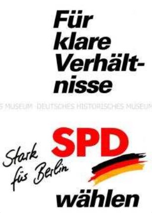 Wahlflugblatt der Sozialdemokratischen Partei Deutschlands