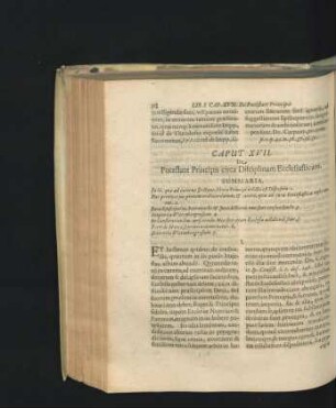 Caput XVII. De Potestate Principis circa Disciplinam Ecclesiasticam.