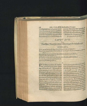 Caput XVII. De Potestate Principis circa Disciplinam Ecclesiasticam.