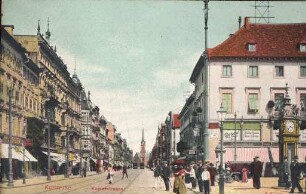 Postkartenalbum. "Karlsruhe-Kaiserstrasse". Kaiserstraße