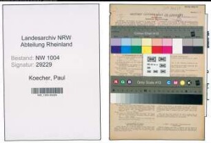 Entnazifizierung Paul Koecher , geb. 28.02.1899 (Kaufmann)