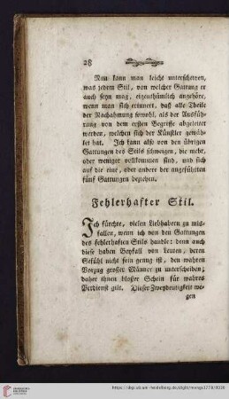Fehlerhafter Stil