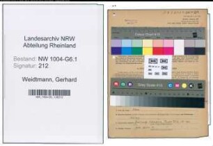 Entnazifizierung Gerhard Weidtmann , geb. 28.10.1898 (Ingenieur)