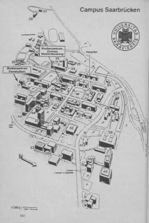 Lageplan Campus Saarbrücken