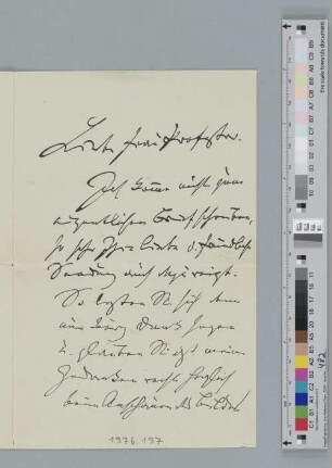 Brief an Marie Janssen