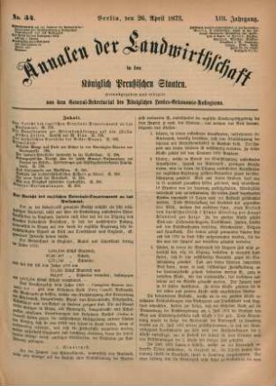 No. 34. Berlin, den 26. April 1873. XIII. Jahrgang.