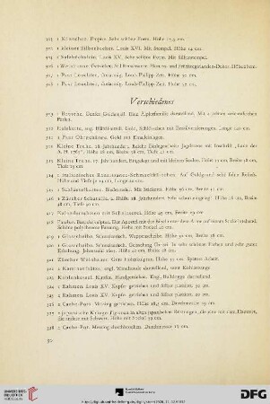 Verschiedenes (Nr. 309-332)
