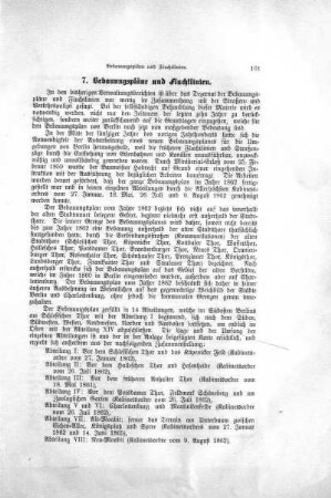 7. Bebauungspläne Fluchtlinien