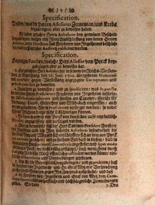 Decretum Einer Höchstansehentlichen Käyserlichen Commission Und Hochlöblichen Visitations-Deputation : Vom 18. Junii 1708