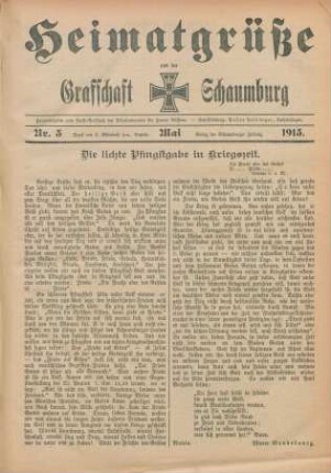 3.1915: Heimatgrüße aus der Grafschaft Schaumburg