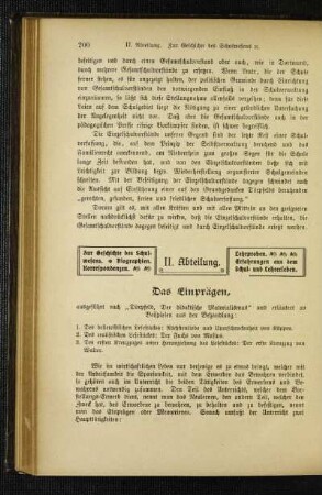 ¬Das¬ Einprägen : ausgeführt nach "Dörpfeld, Der didaktische Materialismus" und erläutert an Beispielen aus der Behandlung
