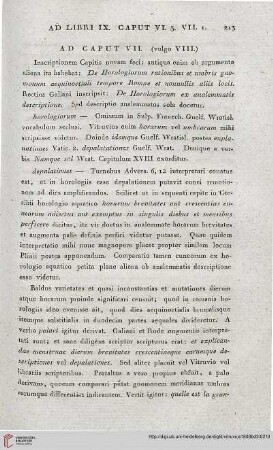 Ad Caput VII