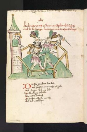 Zweikampf zwischen Eneas und Turnus