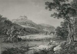 Zingg, Adrian: Augustusburg. Radierung, laviert; 30,7 x 43,2 cm. Dresden: Kupferstich-Kabinett A 1906-162