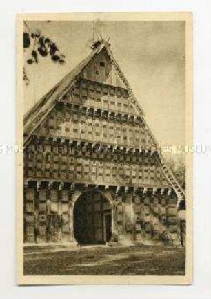 WHW-Postkarte: Niedersächsisches Bauernhaus