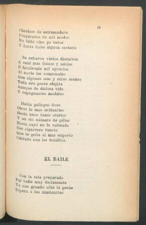 El baile