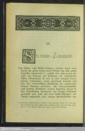 IV. Silber-Zimmer