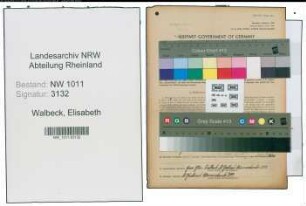 Entnazifizierung Elisabeth Walbeck , geb. 02.09.1909 (Friseurin)