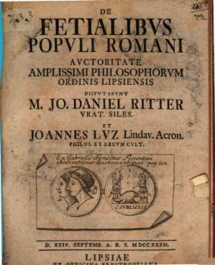 De Fetialibvs Popvli Romani