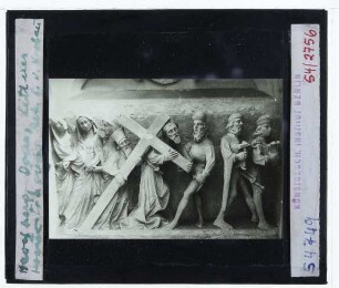 Havelberg, Dom, Lettner : Detail, Relief Kreuztragung
