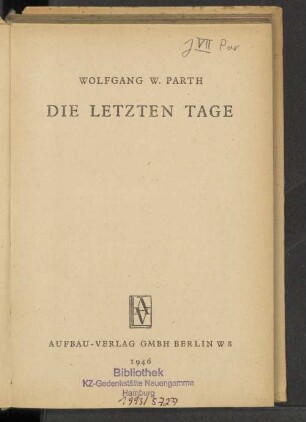 Die letzten Tage