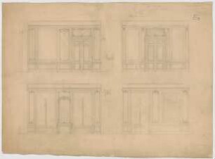 Thiersch, August ; München, Leopoldstr.; Wohnhaus Haymann - Teilansichten