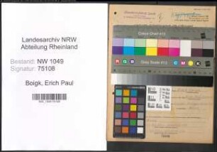Entnazifizierung Erich Paul Boigk , geb. 22.11.1903 (Maschinenbauingenieur)