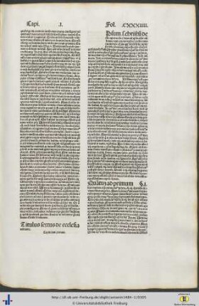 Titulus VI. De ecclesia militante.