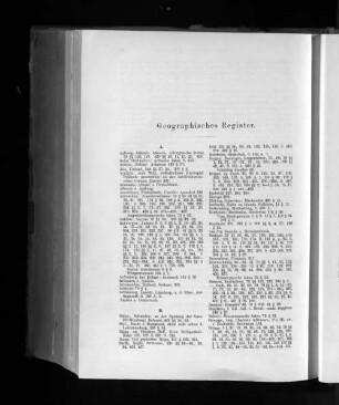Geographisches Register.