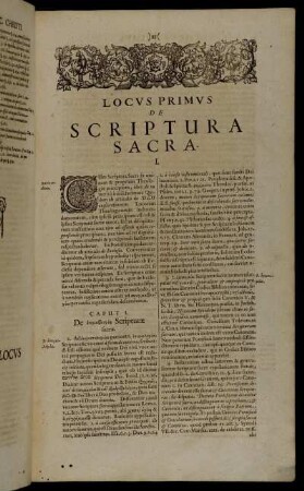 Locus Primus De Scriptura.