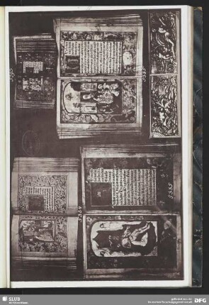 Drucke der Bibel mit Text und Bild