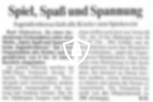 Spiel, Spaß und Spannung