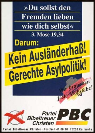 PBC, Landtagswahl 1996