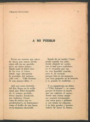 A mi pueblo